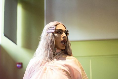 Mila Skyy (above) struts her stuff to Ariana Grande's “7 Rings.” She is a member of cabaret show