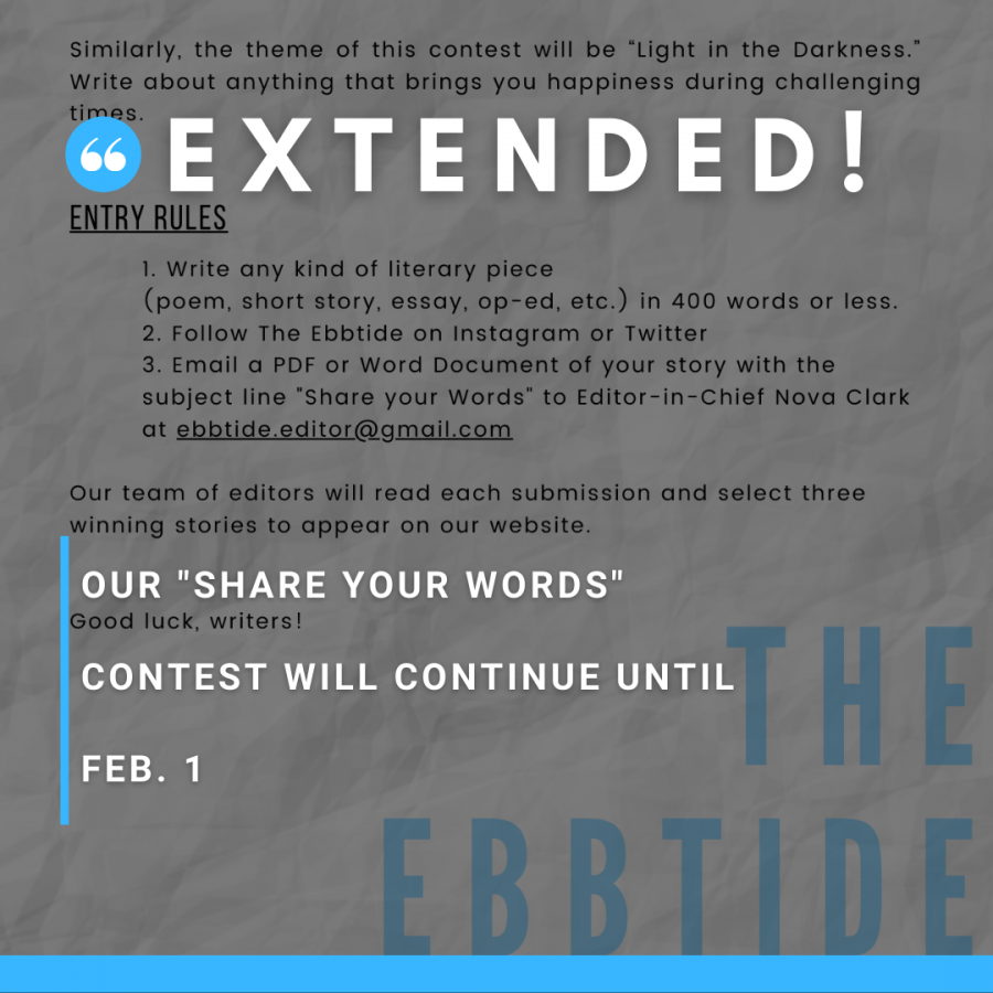 EXTENDED: Share Your Words until Feb. 1!