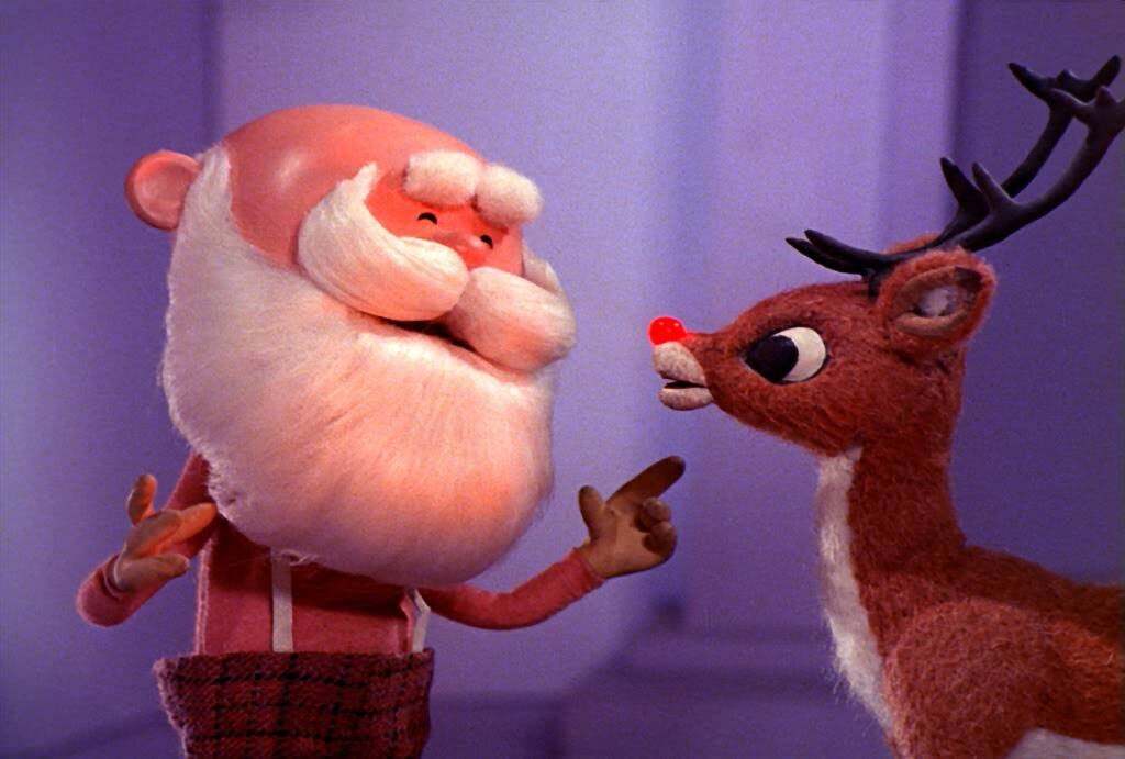 This image is from the story of Rudolph the Red-Nosed Reindeer. 