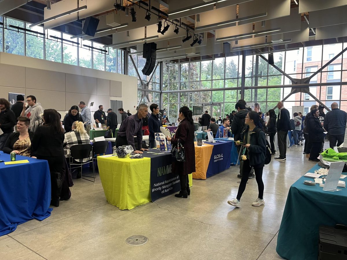 The career fair happening at SCC’s PUB Main Dining Hall