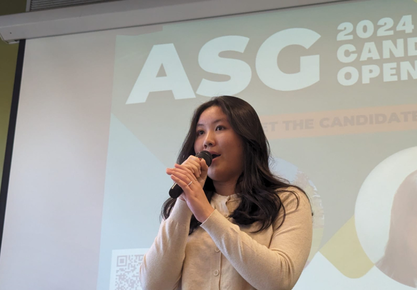 Liz Ho, winner of the ASG Presidential election.