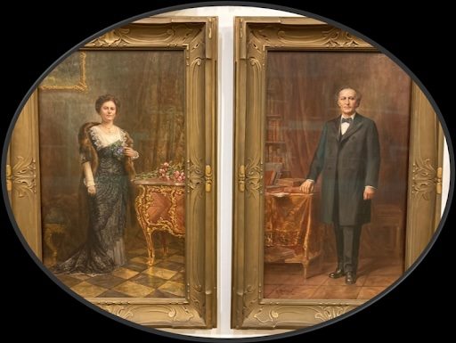 Portrait of Charles and Emma Frye, founders of the Frye Art Museum