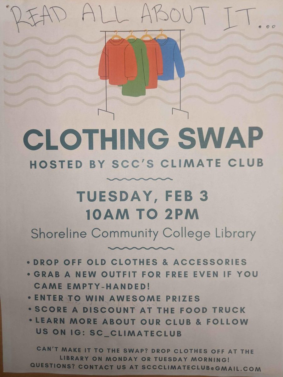 The Poster for the Clothing Swap event.