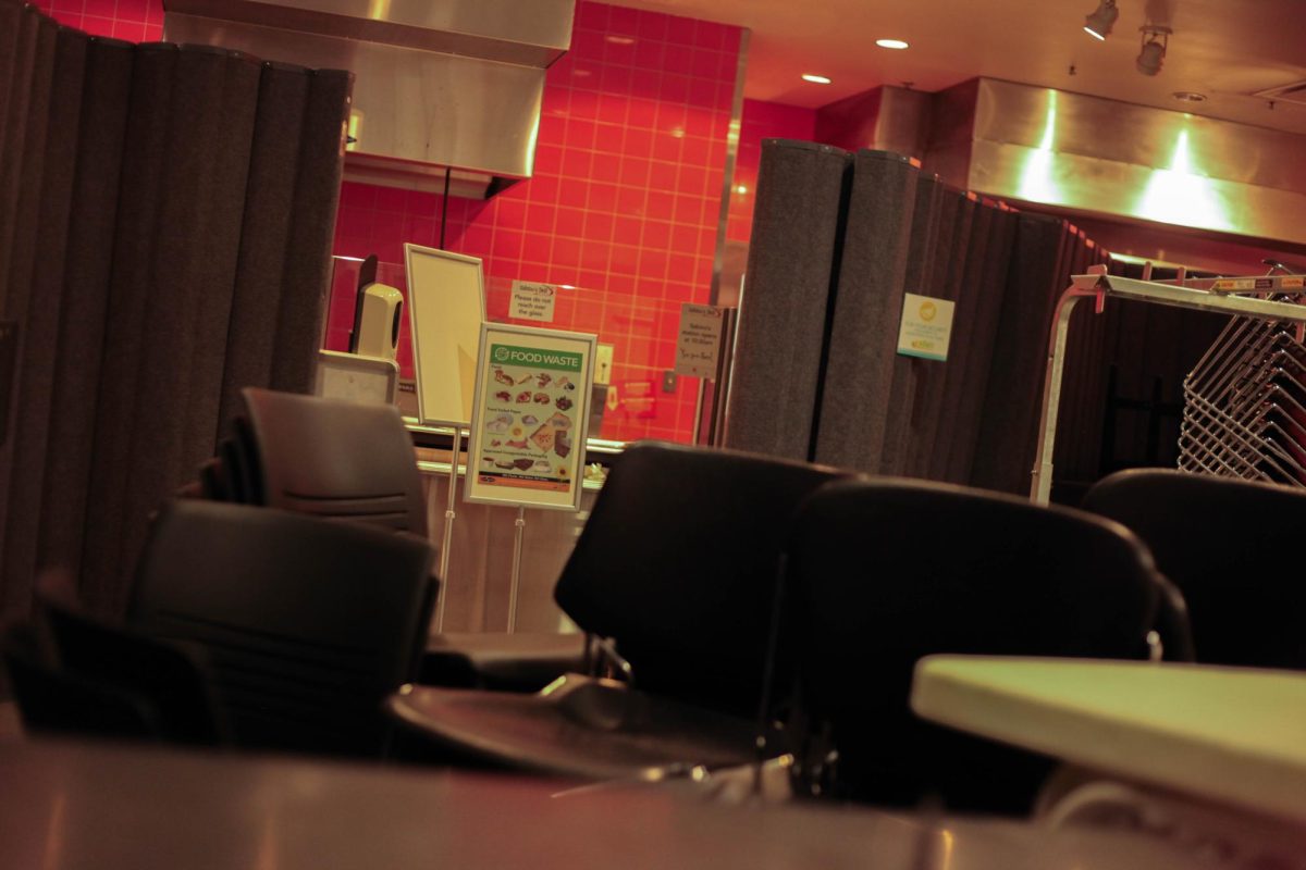 The currently shut down cafeteria in the PUB. 