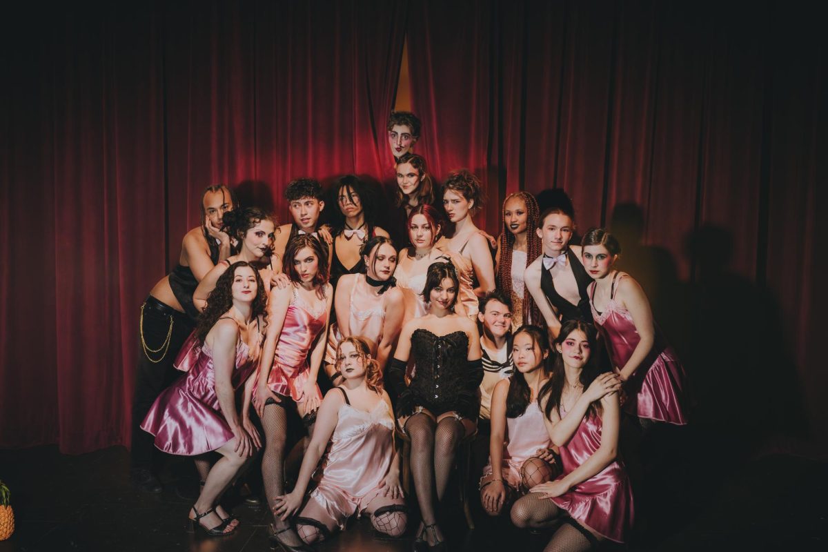 The Kit and Kat cast of “Cabaret”. The production opens Feb. 26.